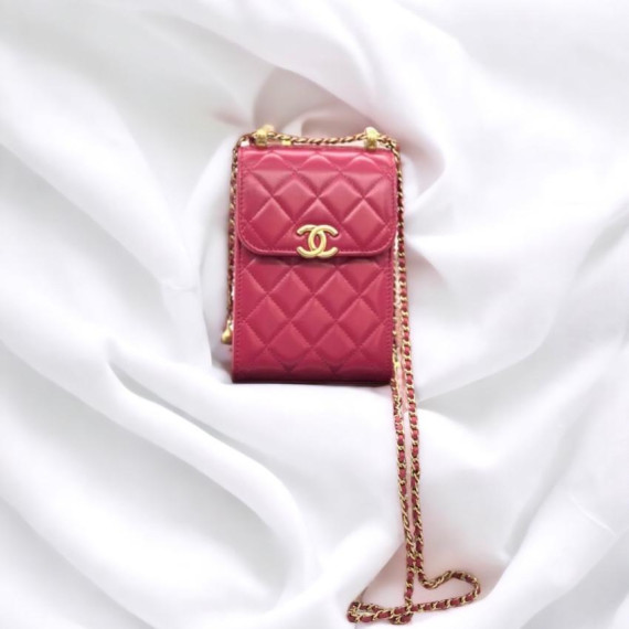 Chanel phone bag 雙金球