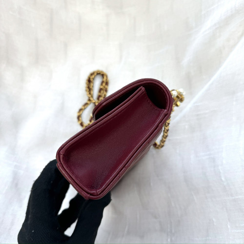 Chanel Pearl Handle Chain Purse