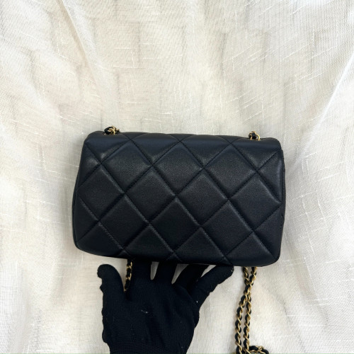 Chanel Double Pearl Chain Flap