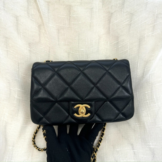 Chanel Double Pearl Chain Flap