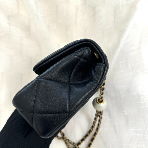 Chanel Double Pearl Chain Flap