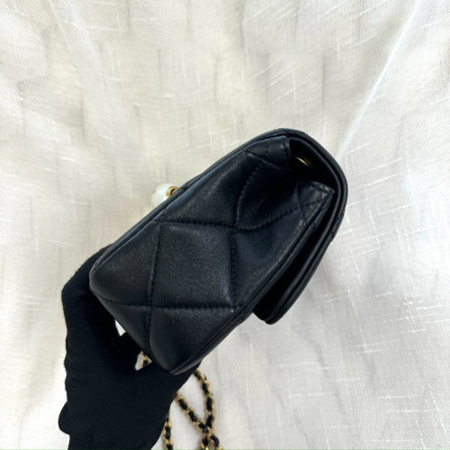 Chanel Double Pearl Chain Flap