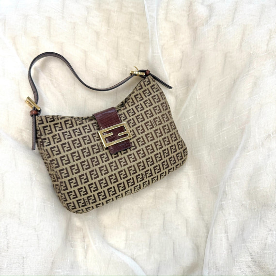 Fendi Zucchino Shoulder Hobo