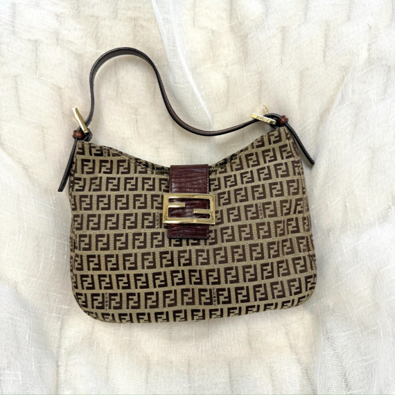 Fendi Zucchino Shoulder Hobo