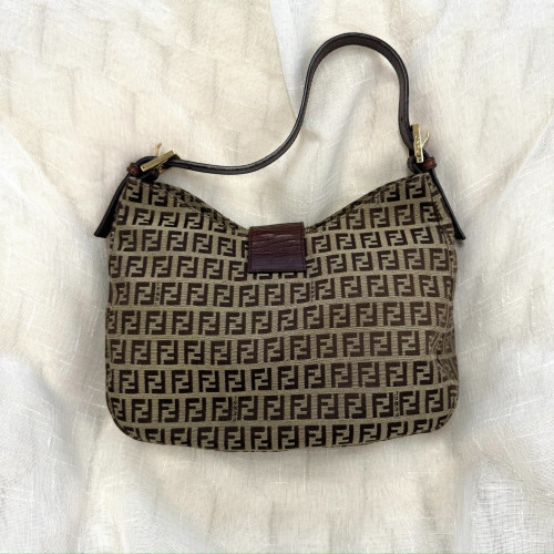 Fendi Zucchino Shoulder Hobo