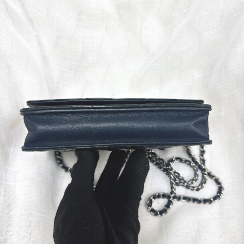 Chanel Patent Wallet On Chain