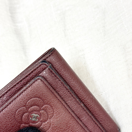 Chanel Camellia Trifold Wallet