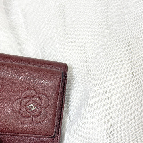 Chanel Camellia Trifold Wallet