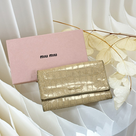 miu miu Trifold Long Wallet