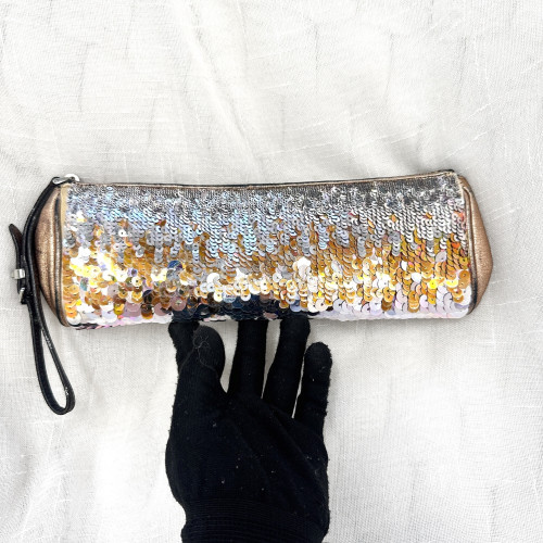 miu miu Sequin Wristlet Pouch