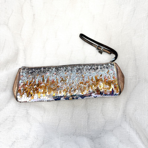 miu miu Sequin Wristlet Pouch