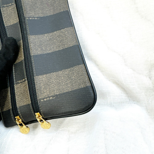 Fendi Pequin Stripe Clutch