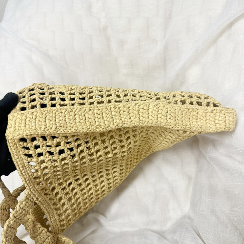 Prada Natural Crochet Tote