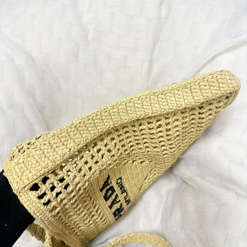 Prada Natural Crochet Tote