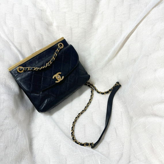 Chanel Double Sided Metal Frame Flap