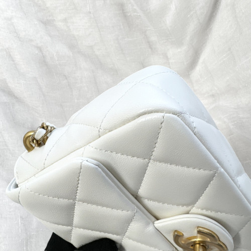 Chanel Adjustable Buckle Pearl Chain Flap