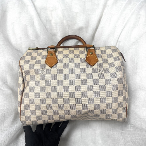 LV Speedy 30 Damier Azur