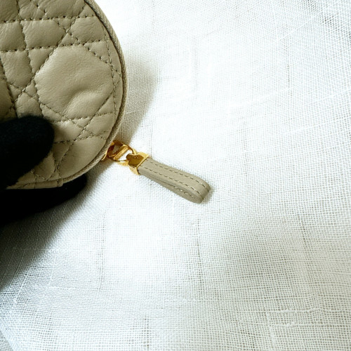 Dior Caro Mini Round Pouch