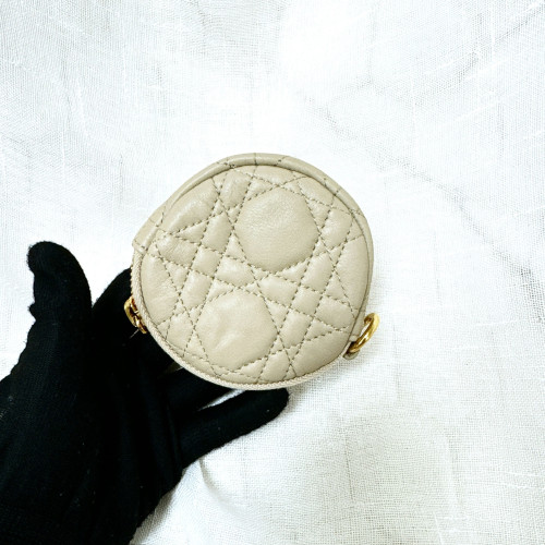 Dior Caro Mini Round Pouch