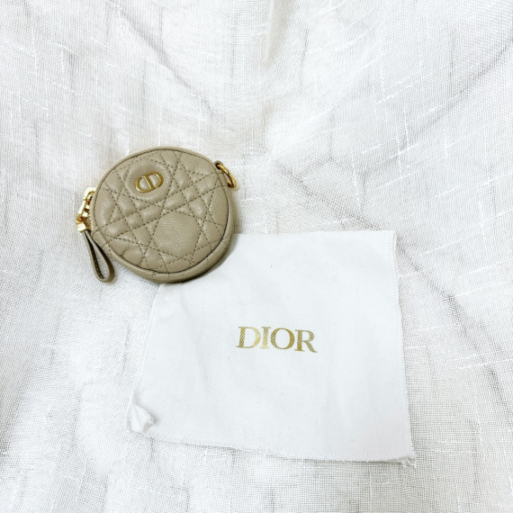 Dior Caro Mini Round Pouch