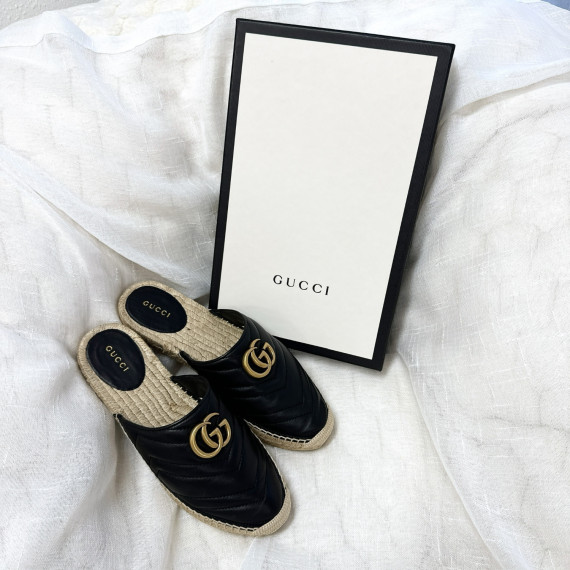 Gucci Marmont Espadrille Slippers