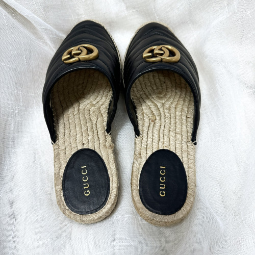 Gucci Marmont Espadrille Slippers